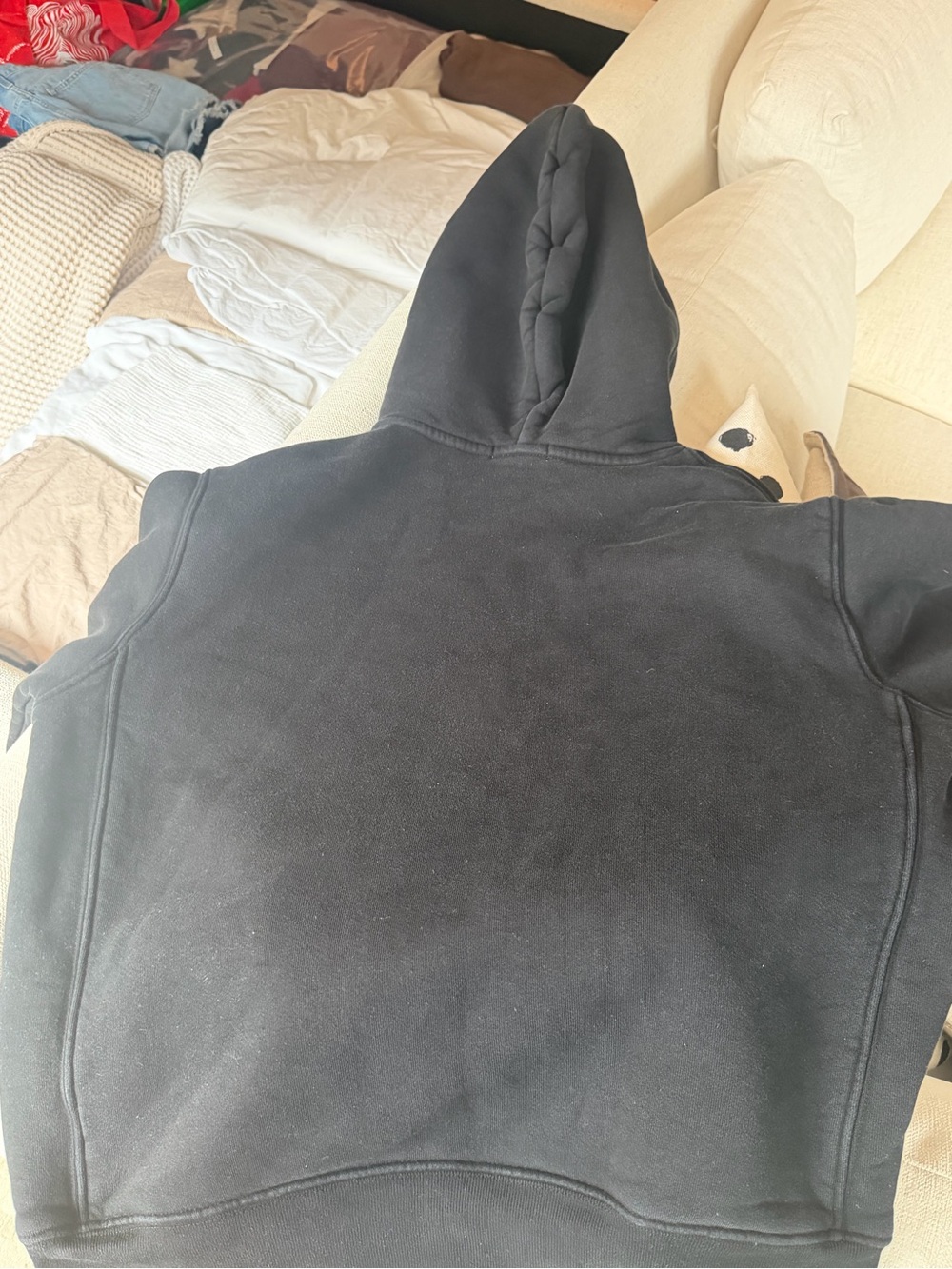 Madhappy Black Pullover Puffer Hoodie - Picture 3 of 4